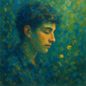 Green Boy - Abstract Painting